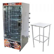 Máquina Assar Frango 55 Frangos Com Mesa Profissional 110v Foto mini 1