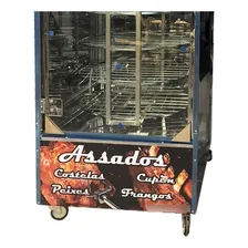 Máquina Assar Frango 55 Frangos Com Mesa Profissional 110v Foto mini 4