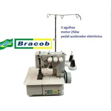 Máquina Colarete Portátil Bracob- Feita No Brasil 3 Agulhas Cor Branco 110V Foto mini 4