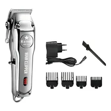 Máquina Corta Cabelo Fino Acabamento Luxo Kemei Corta Bem Foto  mini 1
