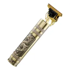 Maquina Cortar Cabelo Barba Profissional Recarregavel Cor Dourado 110v Foto mini 1