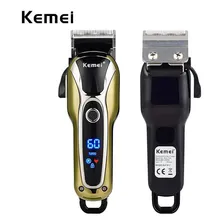 Maquina Cortar Cabelo Sem Fio Turbo Profissional Kemei Foto mini 2