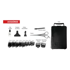 Maquina Cortar Pelo Aparar Barba Cabelo Maquininha Nariz 110 Cor Laranja Voltagem 110v Foto mini 2