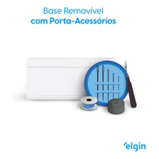 Máquina Costura Doméstica Elgin Overlock 2000 Portátil 220v Foto mini 1