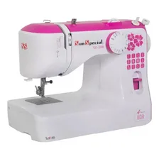 Máquina Costura Doméstica Mecânica 12 Pontos Ss588 Rosa 110v Foto mini 2
