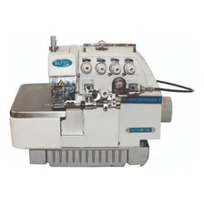 Máquina Costura Industrial Interloque Com Aparelho Franzidor Cor Bege 110V/220V Foto  mini 1