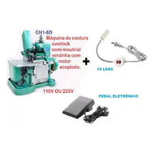 Maquina Costura Overlock +led+pedal Eletr么nico-220v Foto mini 4