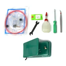 Maquina Costura Overlock Portatil Semi Industrial 110v Gn16d Cor Verde Foto mini 2