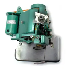 Maquina Costura Overlock Portatil Semi Industrial 110v Gn16d Cor Verde Foto mini 4