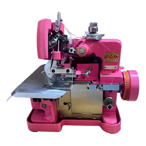 Maquina Costura Overlock Semi Industrial Chinesinha Gn1-6d Cor Rosa 110v Foto 1