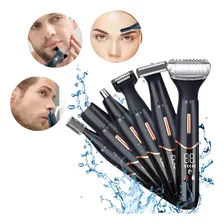 Maquina De Barba, Cabelo, Depila E Apara Pêlos Nariz 6 Em 1 Cor Preto 110v/220v Foto mini  2