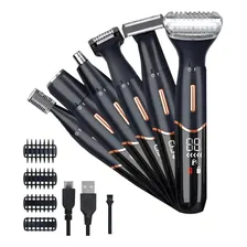 Maquina De Barba, Cabelo, Depila E Apara Pêlos Nariz 6 Em 1 Cor Preto 110v/220v Foto mini  3