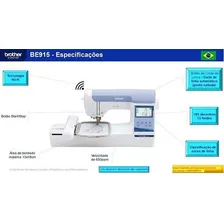 Máquina De Bordar Brother Be915l Eletrônica Computadorizada 110V/220V Foto mini 4