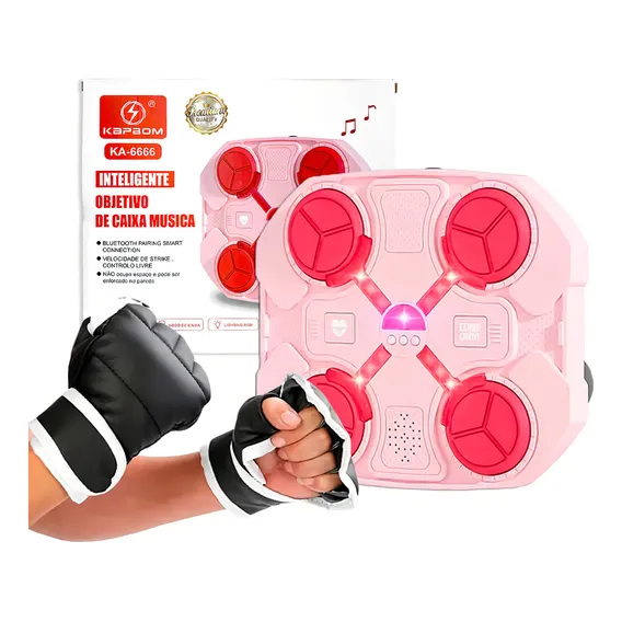 Máquina De Boxe Musical Rosa Foto 1