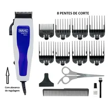 Máquina De Cortar Cabelo Wahl Homecut Basic 14 Peças 127v Cor Azul 110V Foto  mini 1