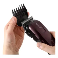 Maquina De Corte Profissional Cordless Km-2600 Kemei Foto mini 2