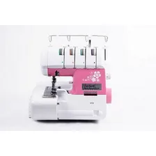 Máquina De Costura Overlock Doméstica Sun Point Rosa Foto mini 1