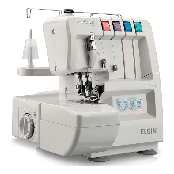Máquina de costura overlock Elgin portátil - branco 220V Foto 1