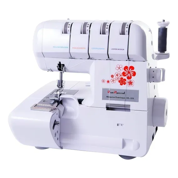 Máquina de costura overlock Sun Special Sun Point SS-320 portátil - branco 220V Foto 1