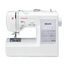 Máquina de costura reta Singer Patchwork 7285 portátil - branco/cinza 127V Foto  mini 1