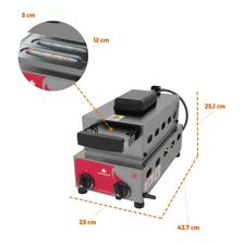 Máquina De Crepe Palito Gás Prk60g Progás 6 Cavidades Cor Inox N/a Foto mini 3