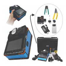 Máquina De Fusão De Fibra Ótica T7 6 Motores Tela Touch Foto mini 1