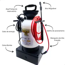 Máquina De Limpeza Gbmak 5 Litros 100psi Bivolt Automática Para Ar Condicionado + Coletor Com Bolsa Gbmak Para Limpeza De Ar Condicionado 7k A 24k Btus Foto mini 3