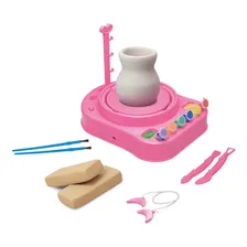 Maquina De Modelar Ceramica Brinquedo C/ Acessorios Foto  mini 1