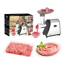Maquina De Moer Carne Moedor Carne Elétrico Fazer Linguiça 110v Foto mini 1