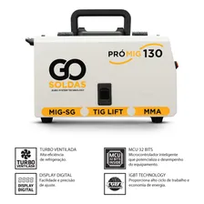 Maquina De Solda Pro Mig Sem Gás Tig Eletrodo 130a Go Soldas Foto mini 4