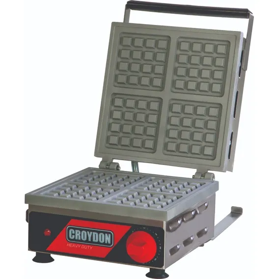 Máquina De Waffle Quadrada Simples Mwqs - Croydon Cor Preto 220V Foto 1