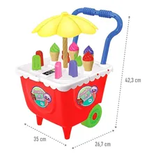 Maquina Fabrica De Sorvete Sorveteria Faz Sorvete De Verdade Cor Laranja Foto mini  3