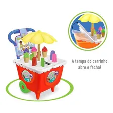 Maquina Fabrica De Sorvete Sorveteria Faz Sorvete De Verdade Cor Laranja Foto mini  2
