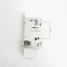 Máquina Fechadura 55mm Abnt Em Aço Inox Escovado Foto mini 4