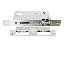 Maquina Fechadura Porta Pivotante Rolete S/ Cilindro Cor Cromado Foto mini 1