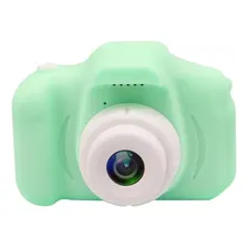Maquina Fotográfica Infantil Digital Tira Foto De Verdade Cor Verde Foto  mini 1
