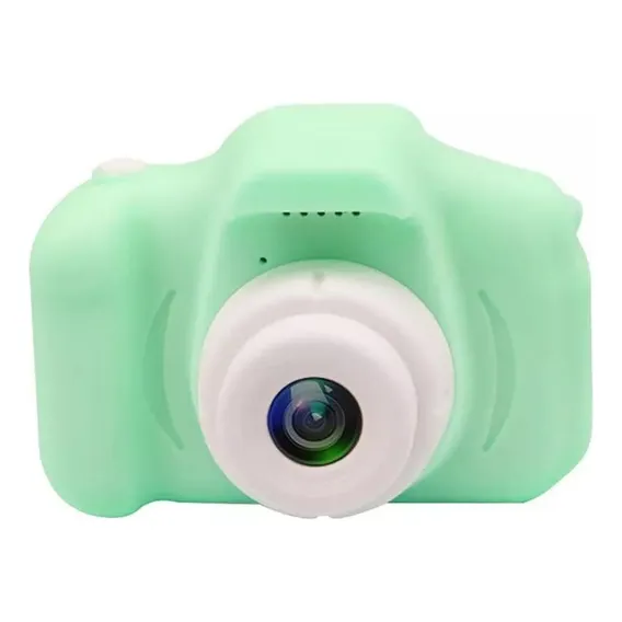 Maquina Fotográfica Infantil Digital Tira Foto De Verdade Cor Verde Foto 1