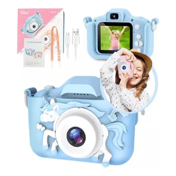 Maquina Fotografica Infantil VĂdeos Hd Fotos Câmera Dupla Foto 1