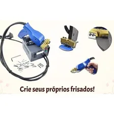 Maquina Frisador De Chinelos Frisador De Eva Borracha Cor Azul Foto mini 4