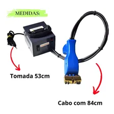 Maquina Frisador De Chinelos Frisador De Eva Borracha Cor Azul Foto mini 3