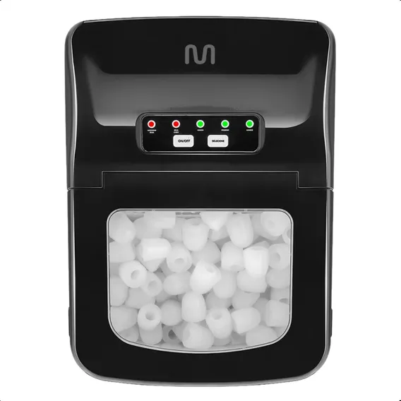 Máquina Gelo Elétrica Cubo Portátil 2 Litros Rápido 12kg Dia Cor Preto 110v Foto 1