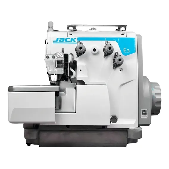 Maquina Industrial Overlock Jack E3-3 Completa Com Mesa Cor Branco 110v Foto 1