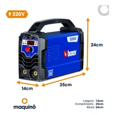 Máquina Inversora De Solda Flama221 220A Eletrodo Boxer 220V Foto mini 4