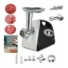 Máquina Moer Carne Funil Linguiça Econômico Moedor Elétrico Foto mini  3