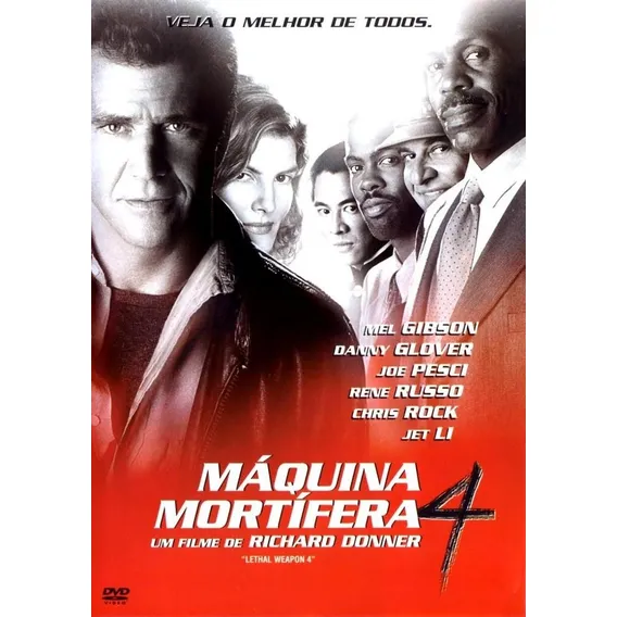 Máquina MortÃfera 4 - Dvd - Mel Gibson - Danny Glover Foto 1