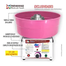 Máquina P/ Algodão Doce Profissional Rosa Bivolt - Inovamaq Cor Vermelho 127/220V Foto mini 4