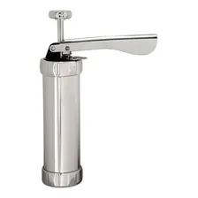 Maquina P/ Biscoito Manual 20 Moldes Verona 21x15,5 Cm 2520 Cor Prata Foto mini  3