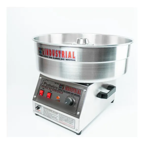 Máquina Para Algodão Doce Industrial + Kit Cor Inox 127/220v Foto 1