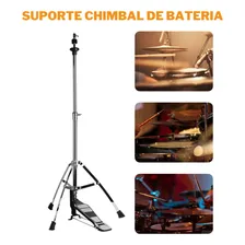 Máquina Para Chimbal Bateria Suporte Pedestal Estante Hi-hat Foto mini 3