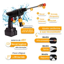 Maquina Para Lavar Ar Condicionado Split Com 3 Baterias Vap Lavadora Jato Portátil Foto mini 3